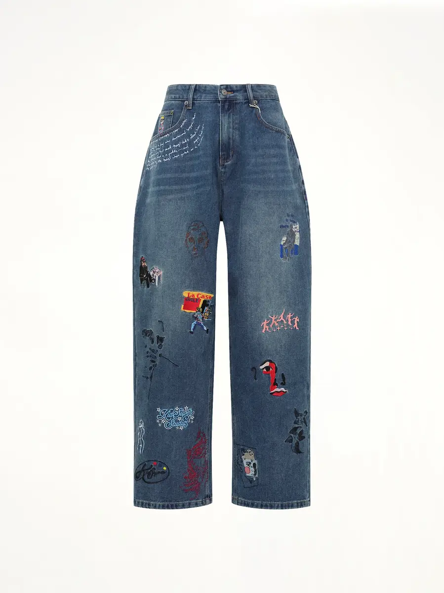KidSuper Embroidered Paintings Balloon Pants | Thumbnail 2 KidSuper Embroidered Paintings Balloon Pants | Thumbnail 2