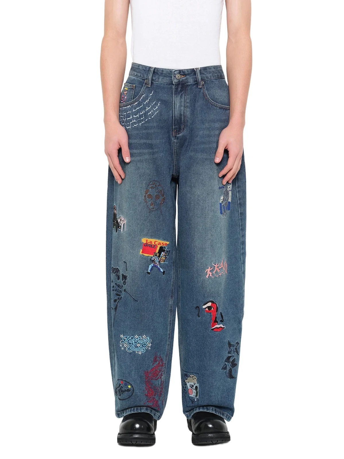 KidSuper Embroidered Paintings Balloon Pants