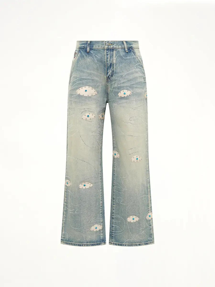 KidSuper Studded Face Jeans | Thumbnail 2
