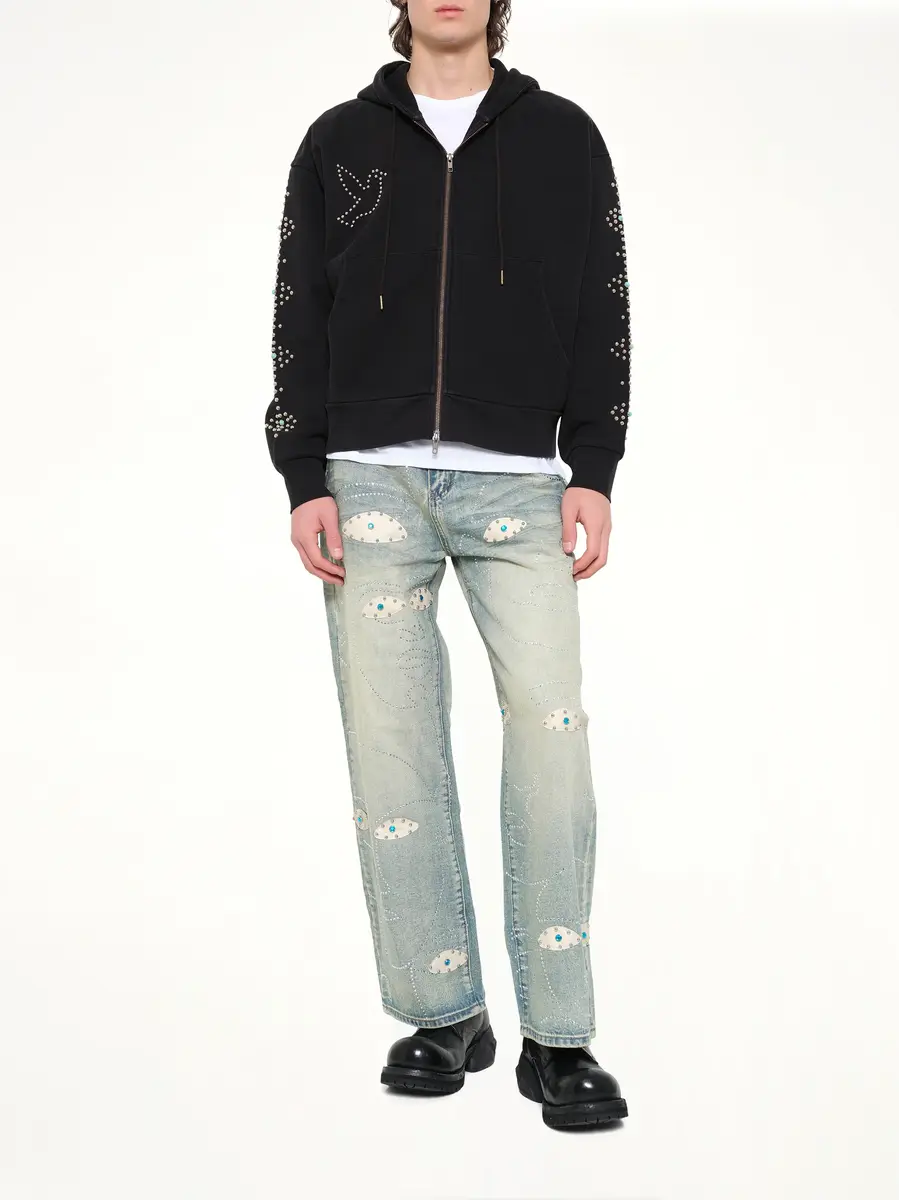 KidSuper Studded Face Jeans | Thumbnail 4