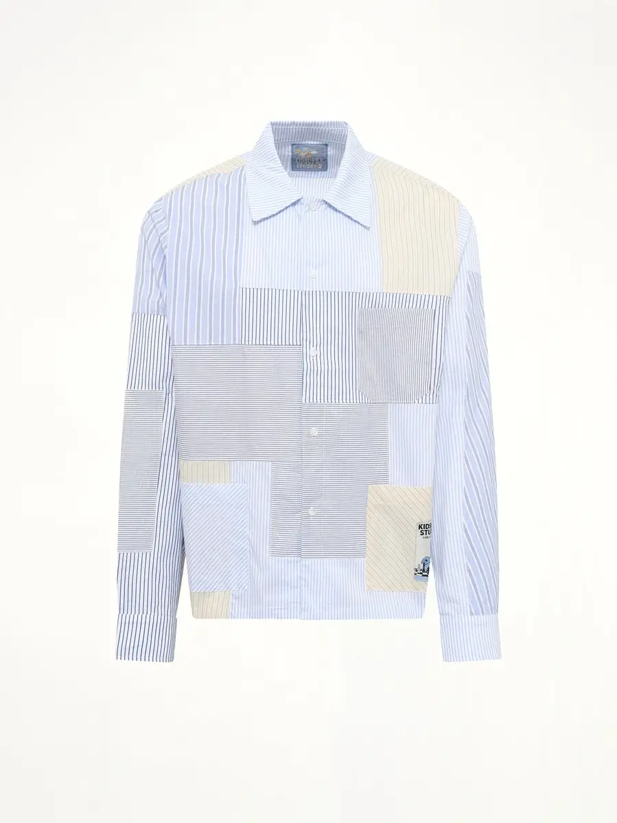 KidSuper Patchwork Overshirt in Multicolour | Thumbnail 2