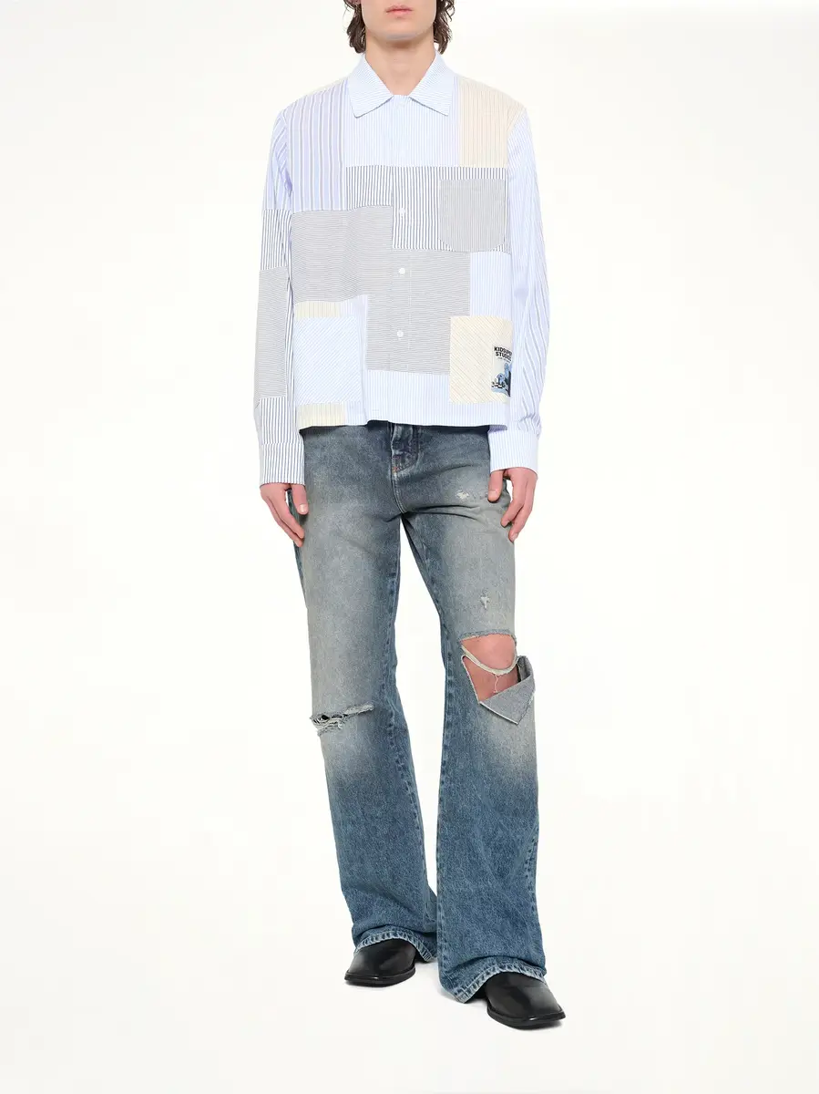 KidSuper Patchwork Overshirt in Multicolour | Thumbnail 4