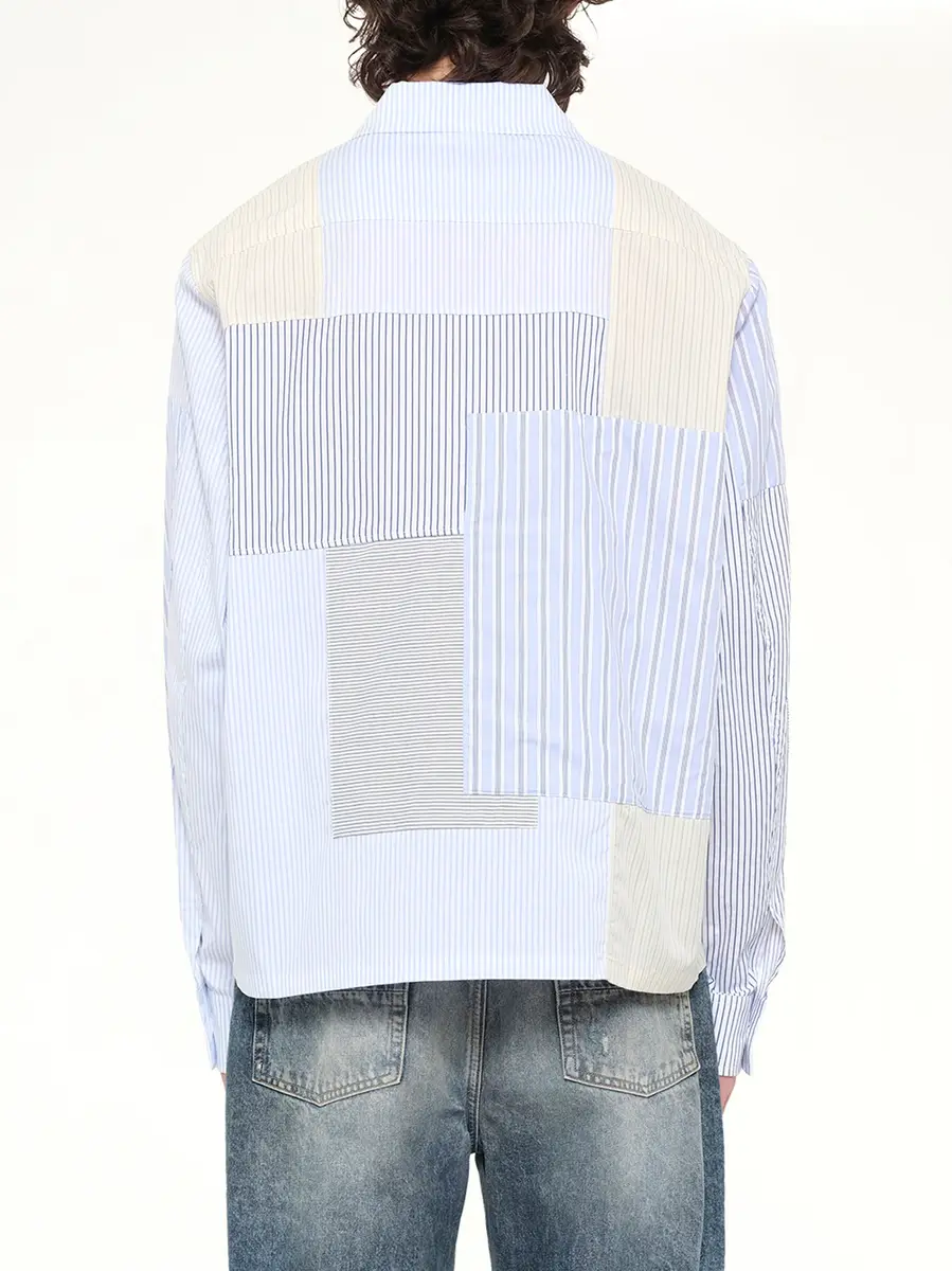 KidSuper Patchwork Overshirt in Multicolour | Thumbnail 5