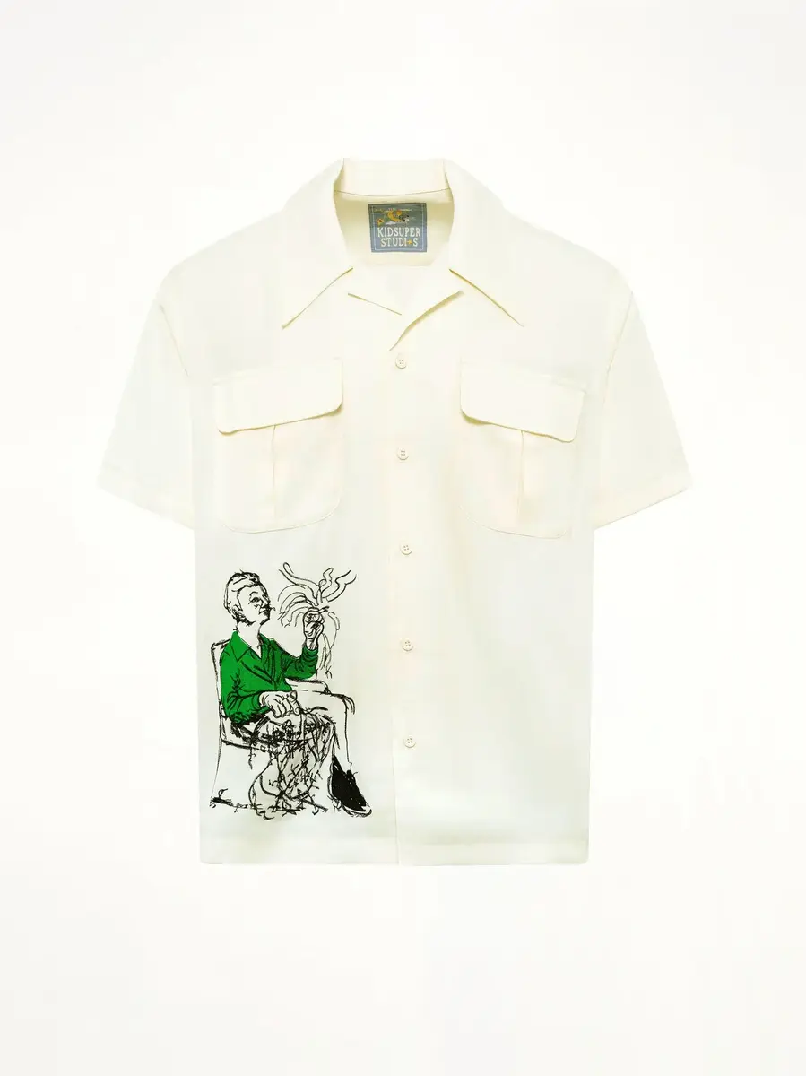 KidSuper Tecnacolor Dreams Lycra Shirt in Cream | Thumbnail 2 KidSuper Tecnacolor Dreams Lycra Shirt in Cream | Thumbnail 2