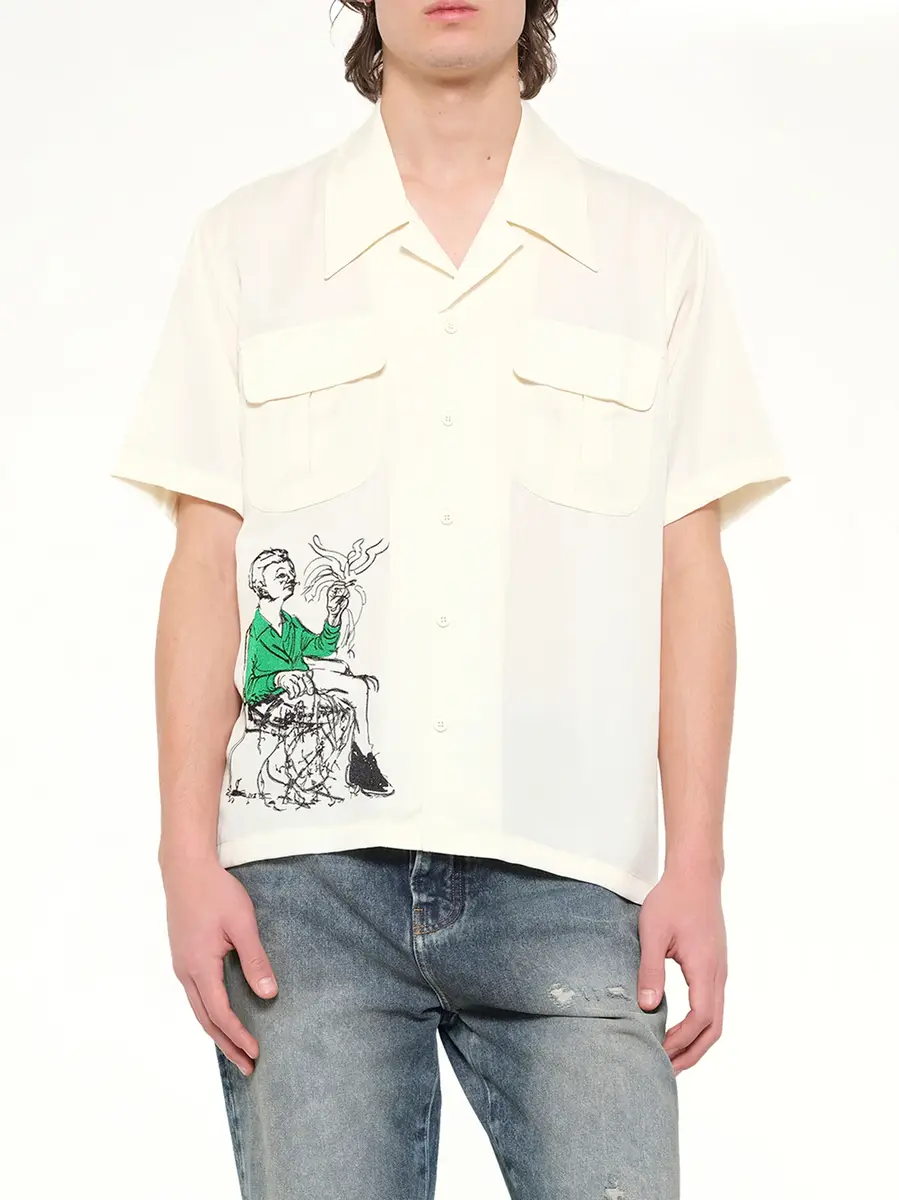 KidSuper Tecnacolor Dreams Lycra Shirt in Cream | Thumbnail 6 KidSuper Tecnacolor Dreams Lycra Shirt in Cream | Thumbnail 6