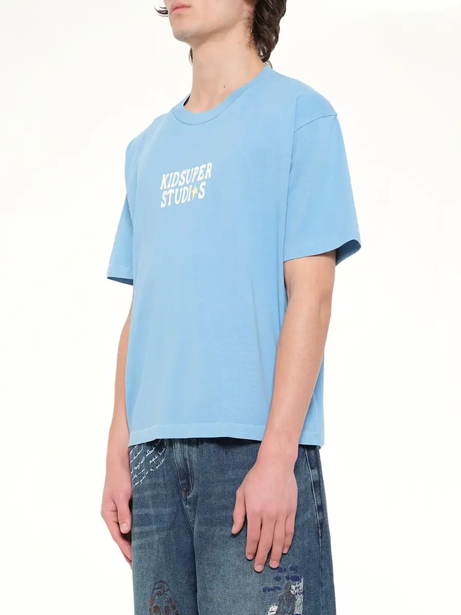 KidSuper The Boy Who Jumped Moon T-shirt in Light Blue | Thumbnail 3 KidSuper The Boy Who Jumped Moon T-shirt in Light Blue | Thumbnail 3