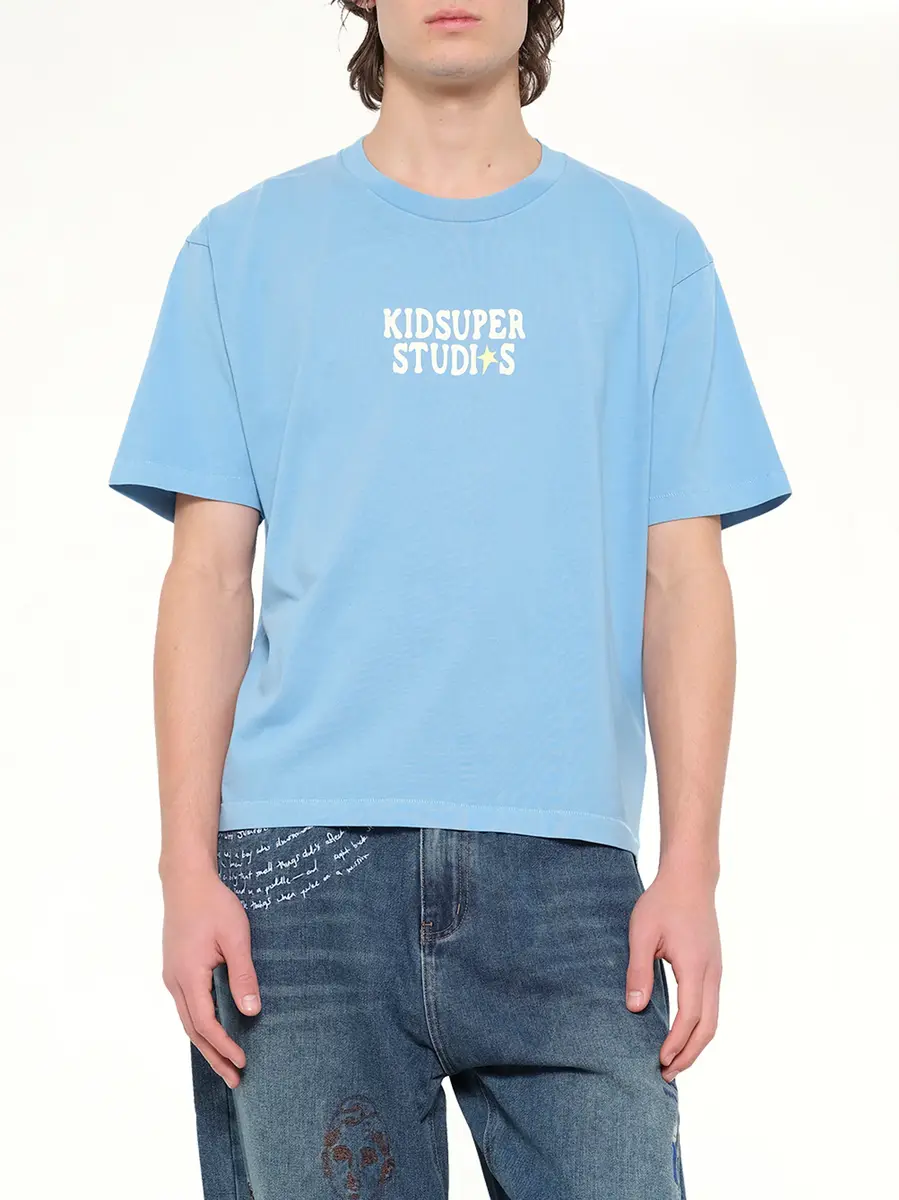 KidSuper The Boy Who Jumped Moon T-shirt in Light Blue | Thumbnail 6 KidSuper The Boy Who Jumped Moon T-shirt in Light Blue | Thumbnail 6