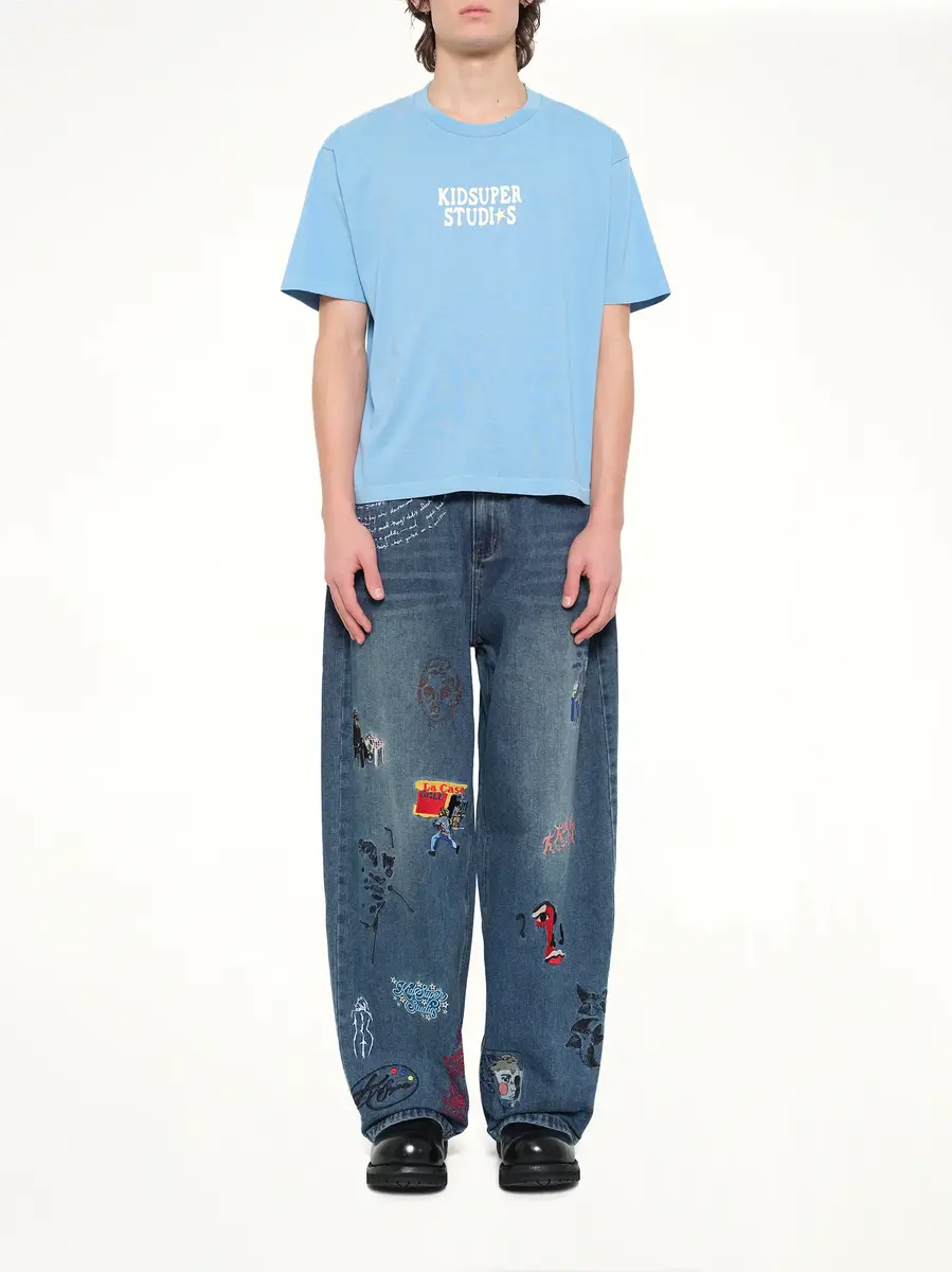 KidSuper The Boy Who Jumped Moon T-shirt in Light Blue | Thumbnail 7 KidSuper The Boy Who Jumped Moon T-shirt in Light Blue | Thumbnail 7