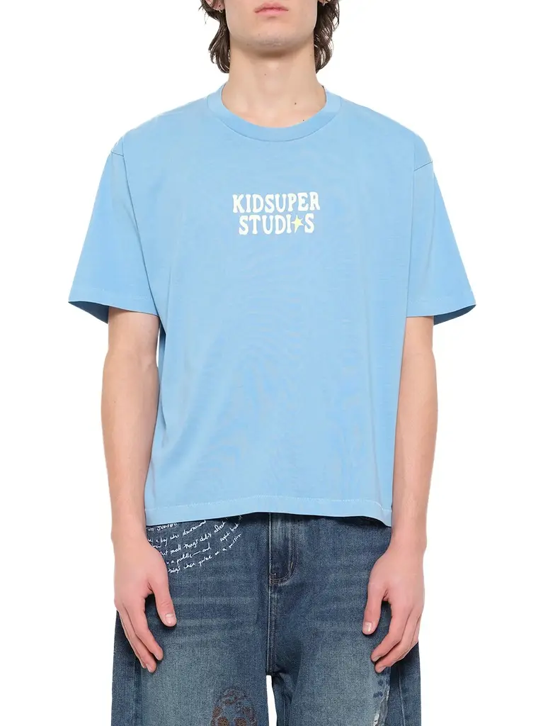 The Boy Who Jumped Moon T-shirt in Light Blue The Boy Who Jumped Moon T-shirt in Light Blue