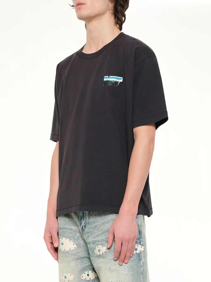 KidSuper KS Chrome T-shirt in Washed Black | Thumbnail 3