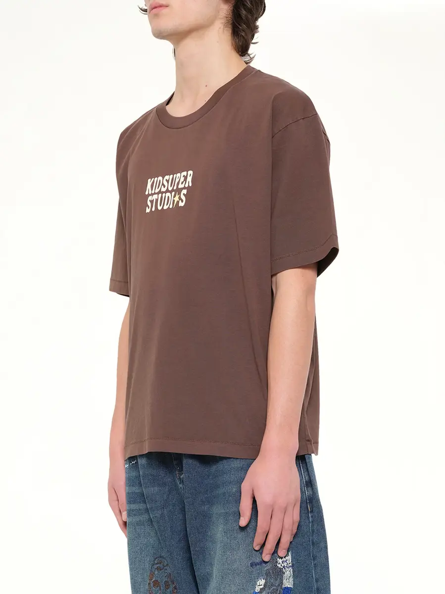 KidSuper The Boy Who Jumped Moon T-shirt in Mocha | Thumbnail 3 KidSuper The Boy Who Jumped Moon T-shirt in Mocha | Thumbnail 3