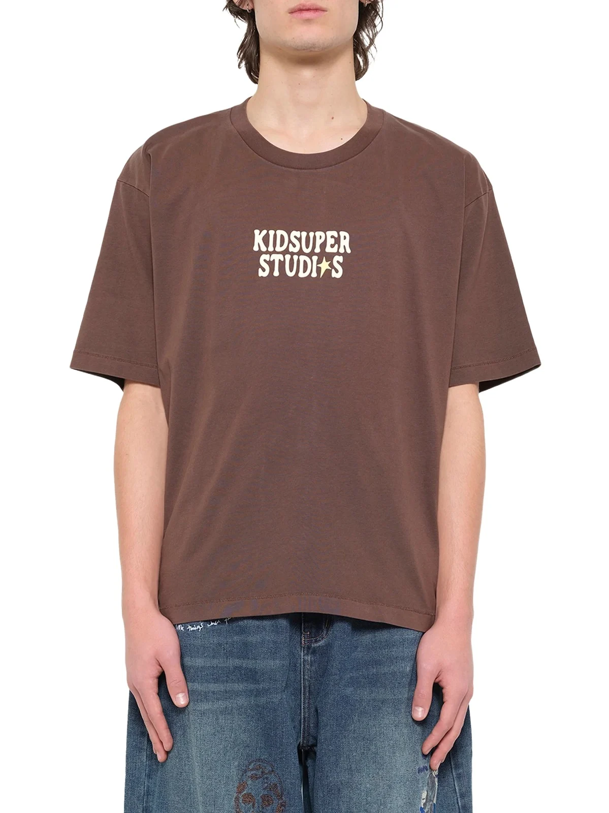 KidSuper The Boy Who Jumped Moon T-shirt in Mocha