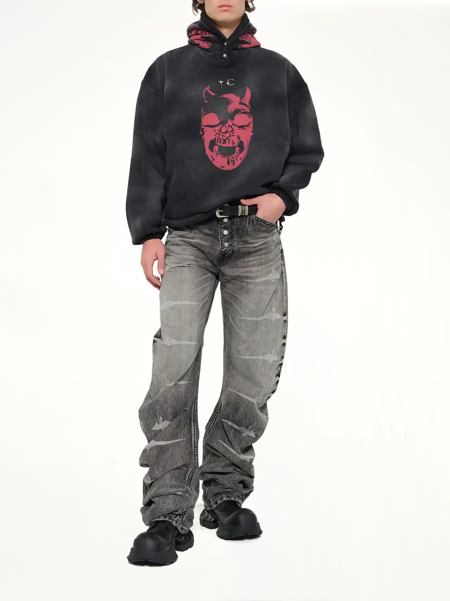 THUG CLUB TC Riding Skull Hoodie | Thumbnail 4