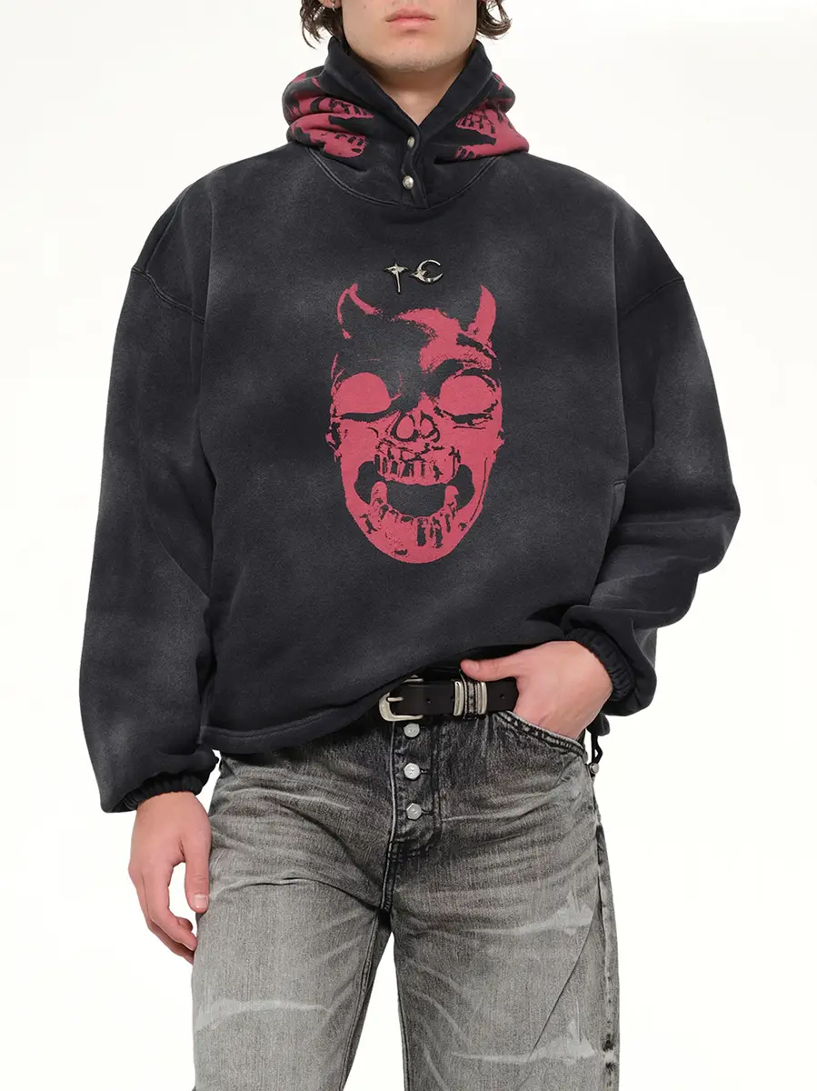 THUG CLUB TC Riding Skull Hoodie | Thumbnail 6