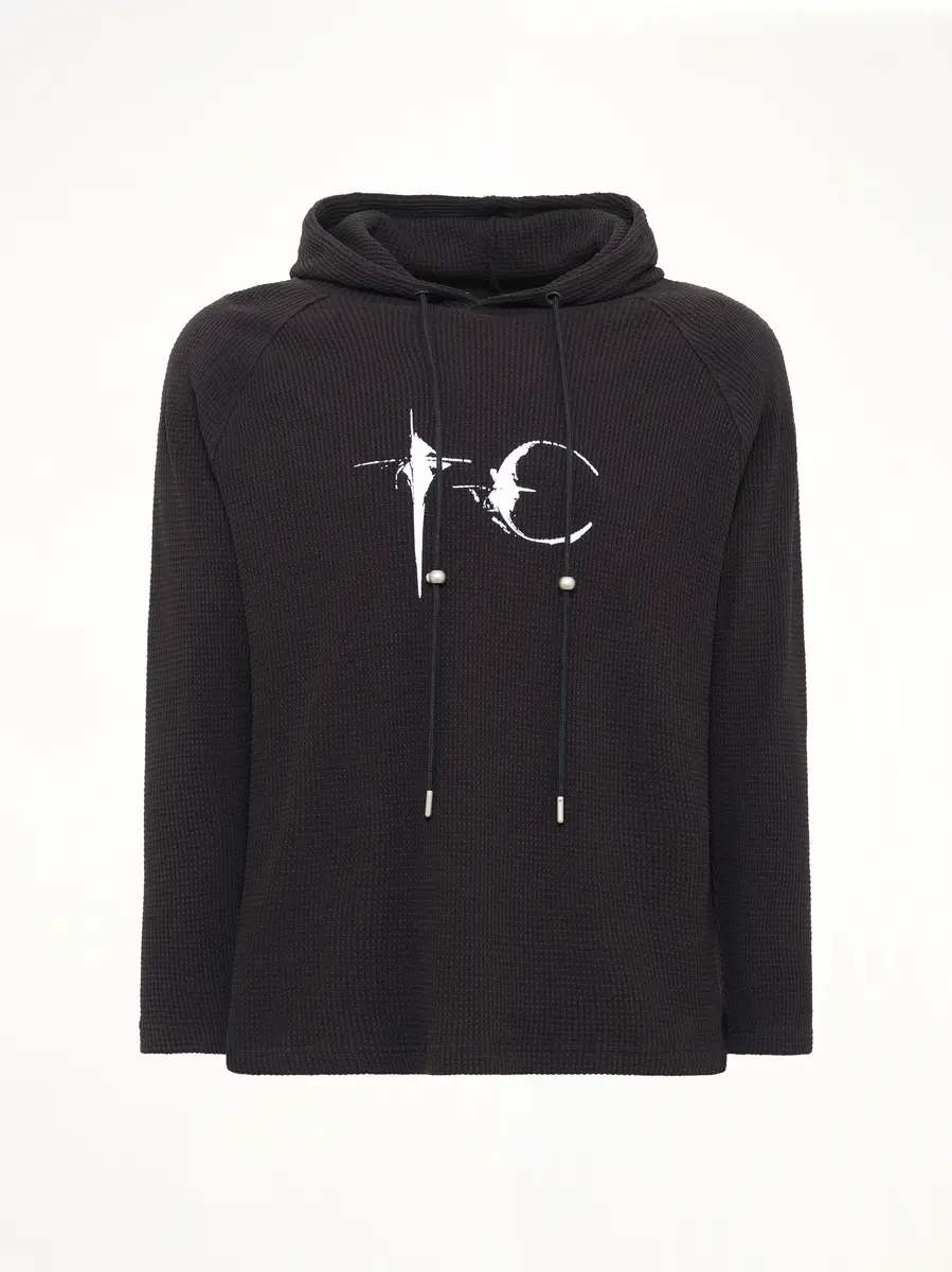 THUG CLUB Bulk Shoulder Waffle Hoodie | Thumbnail 2 THUG CLUB Bulk Shoulder Waffle Hoodie | Thumbnail 2