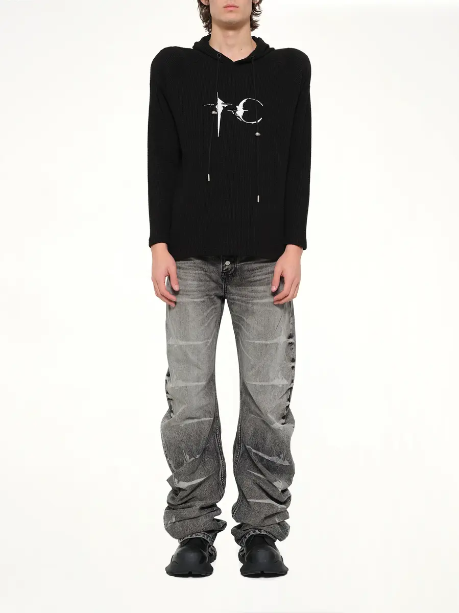 THUG CLUB Bulk Shoulder Waffle Hoodie | Thumbnail 7 THUG CLUB Bulk Shoulder Waffle Hoodie | Thumbnail 7