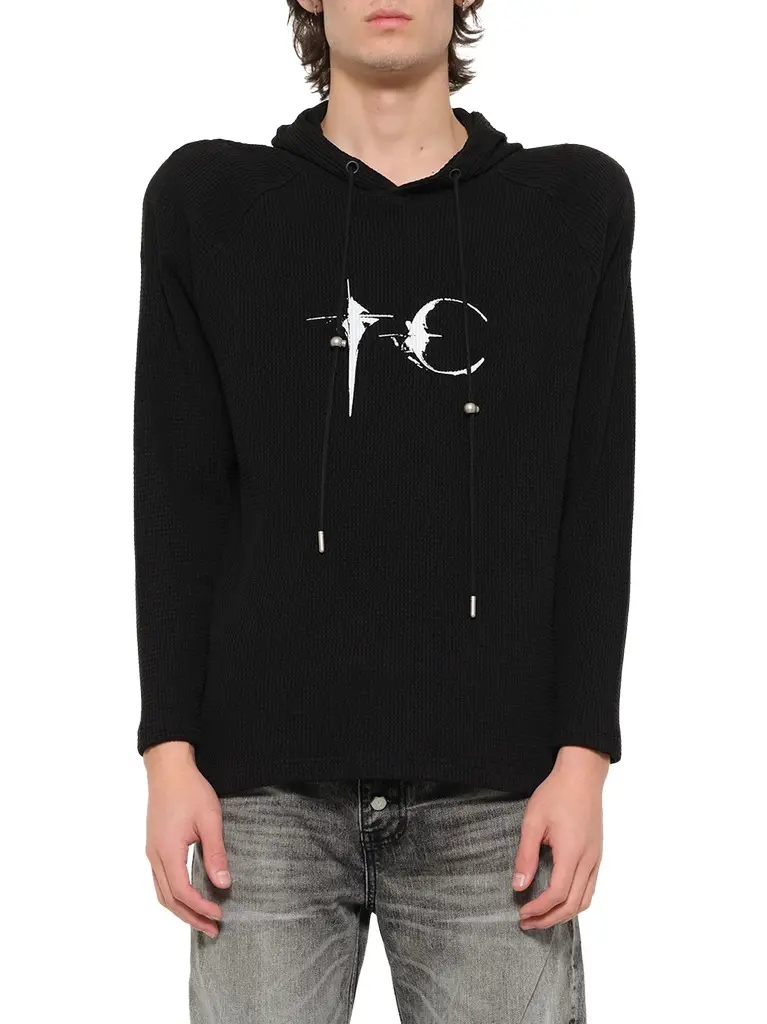 Bulk Shoulder Waffle Hoodie Bulk Shoulder Waffle Hoodie