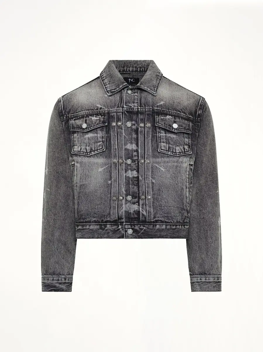 THUG CLUB TC Spine Laser Denim Jacket | Thumbnail 2 THUG CLUB TC Spine Laser Denim Jacket | Thumbnail 2