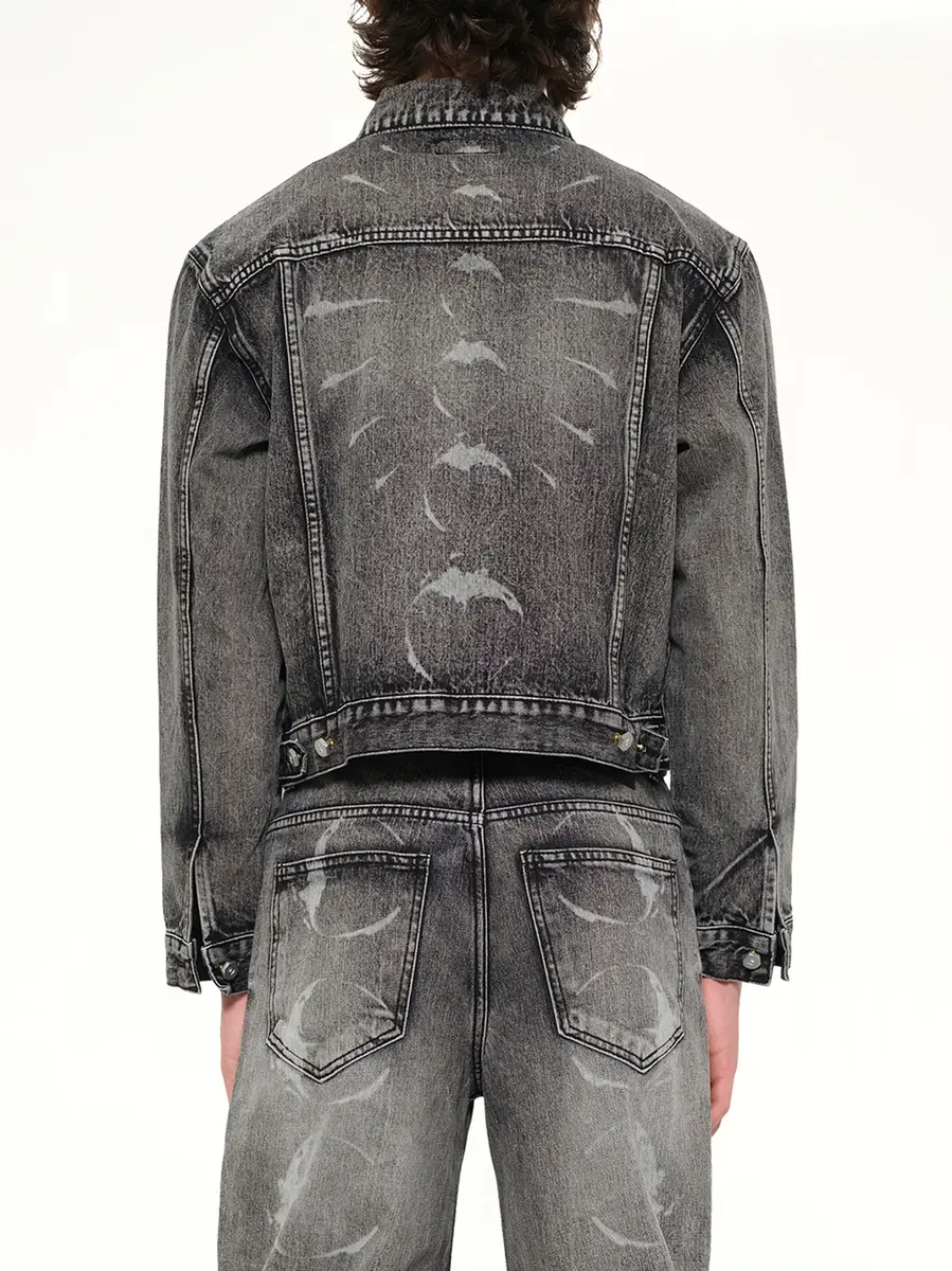 THUG CLUB TC Spine Laser Denim Jacket | Thumbnail 5 THUG CLUB TC Spine Laser Denim Jacket | Thumbnail 5
