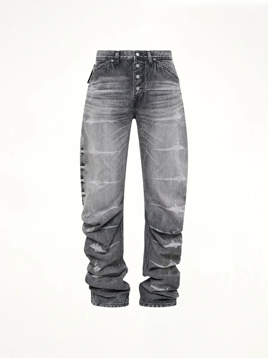 THUG CLUB TC Laser Washed Parkour Denim Pants | Thumbnail 2 THUG CLUB TC Laser Washed Parkour Denim Pants | Thumbnail 2