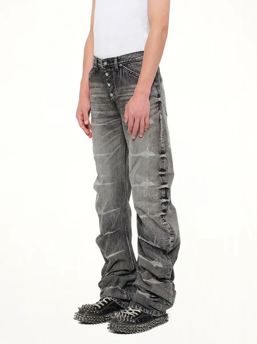 THUG CLUB TC Laser Washed Parkour Denim Pants | Thumbnail 3 THUG CLUB TC Laser Washed Parkour Denim Pants | Thumbnail 3