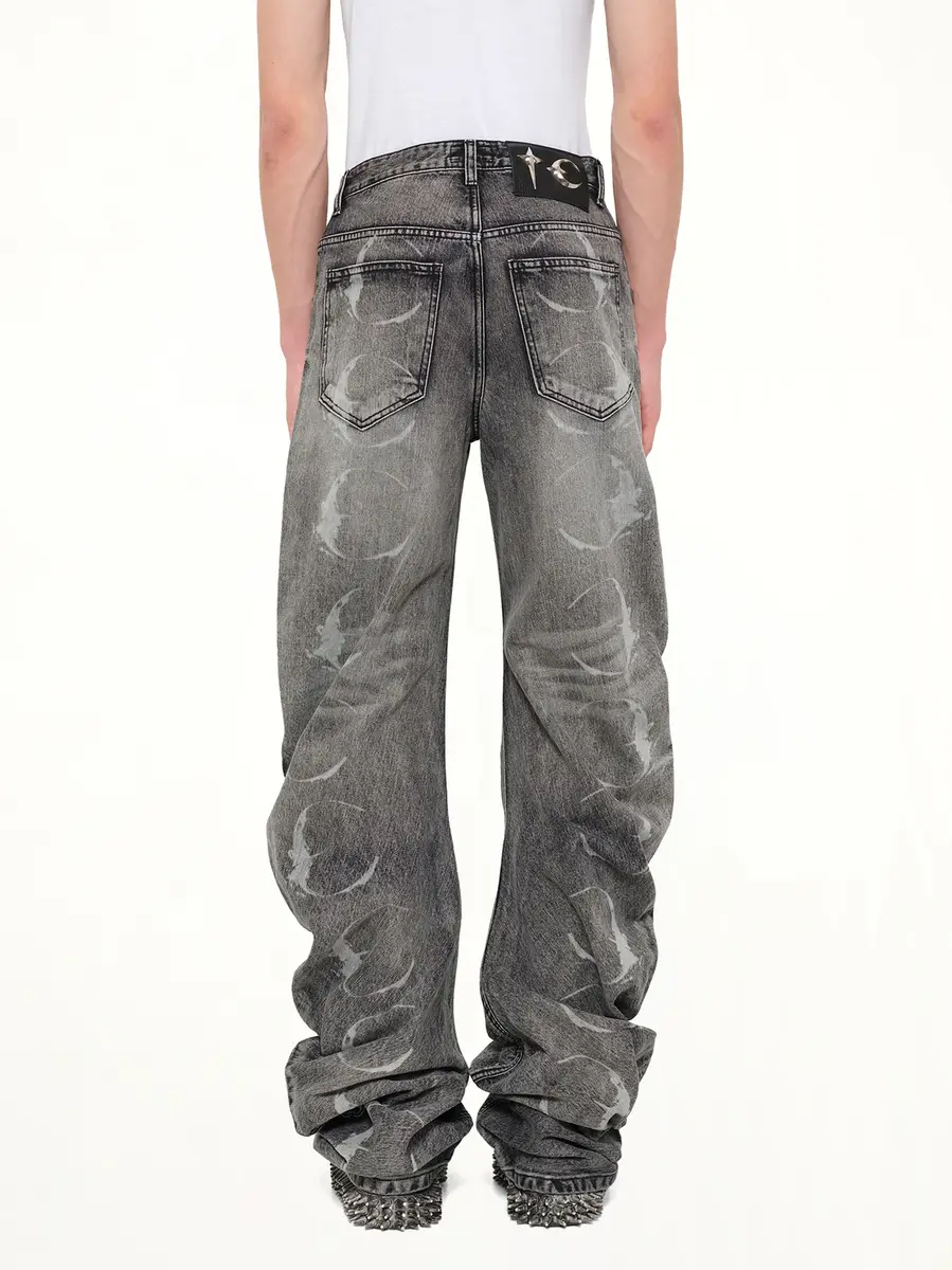THUG CLUB TC Laser Washed Parkour Denim Pants | Thumbnail 5 THUG CLUB TC Laser Washed Parkour Denim Pants | Thumbnail 5