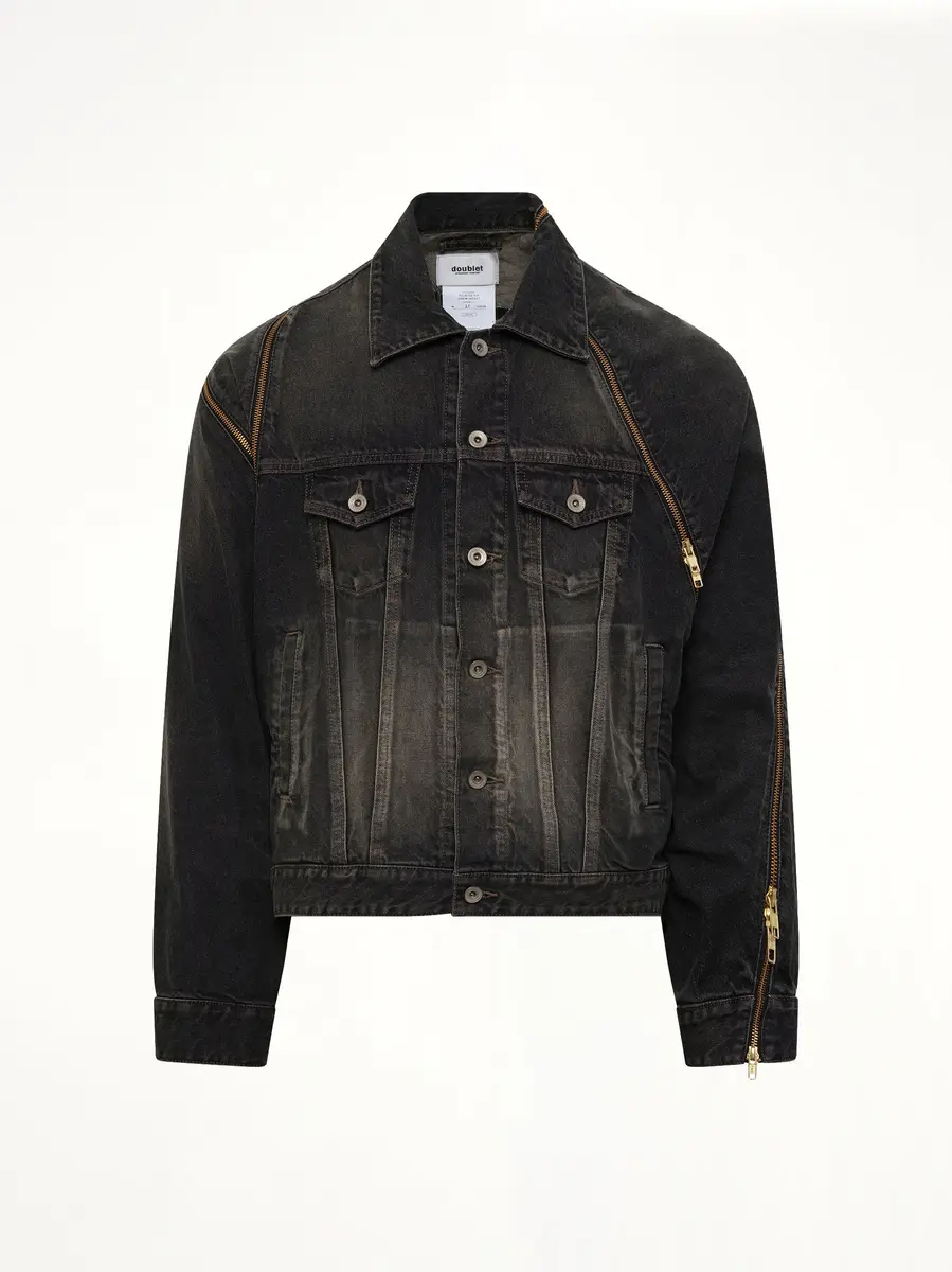 DOUBLET Filleted Zip Denim Jacket | Thumbnail 2 DOUBLET Filleted Zip Denim Jacket | Thumbnail 2