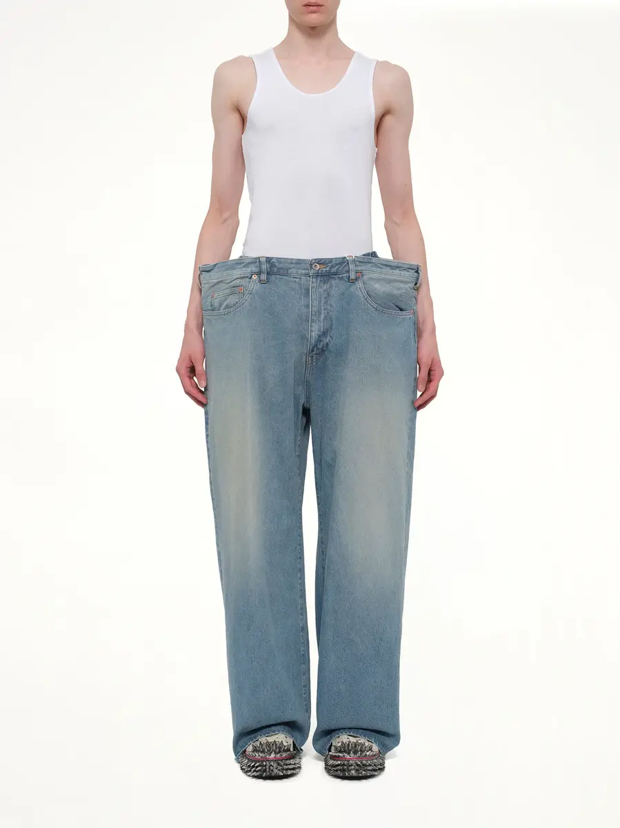 DOUBLET Floating Waist Denim Pants in Indigo | Thumbnail 7 DOUBLET Floating Waist Denim Pants in Indigo | Thumbnail 7