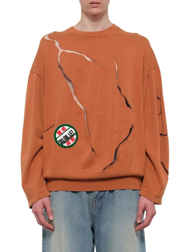 DOUBLET Cracked Egg Knit Pullover