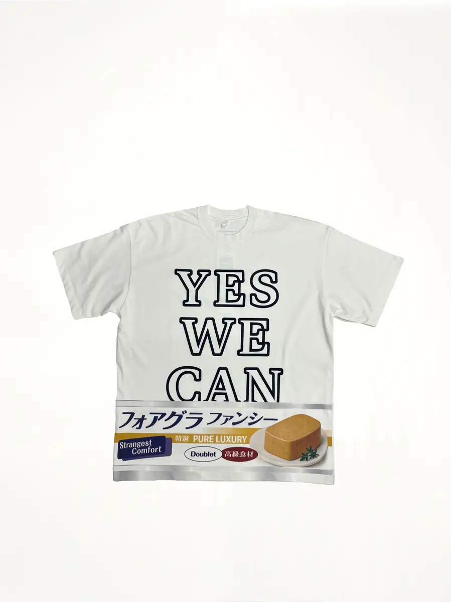 DOUBLET Yes We "Can" T-shirt in Foie Gras | Thumbnail 2 DOUBLET Yes We "Can" T-shirt in Foie Gras | Thumbnail 2