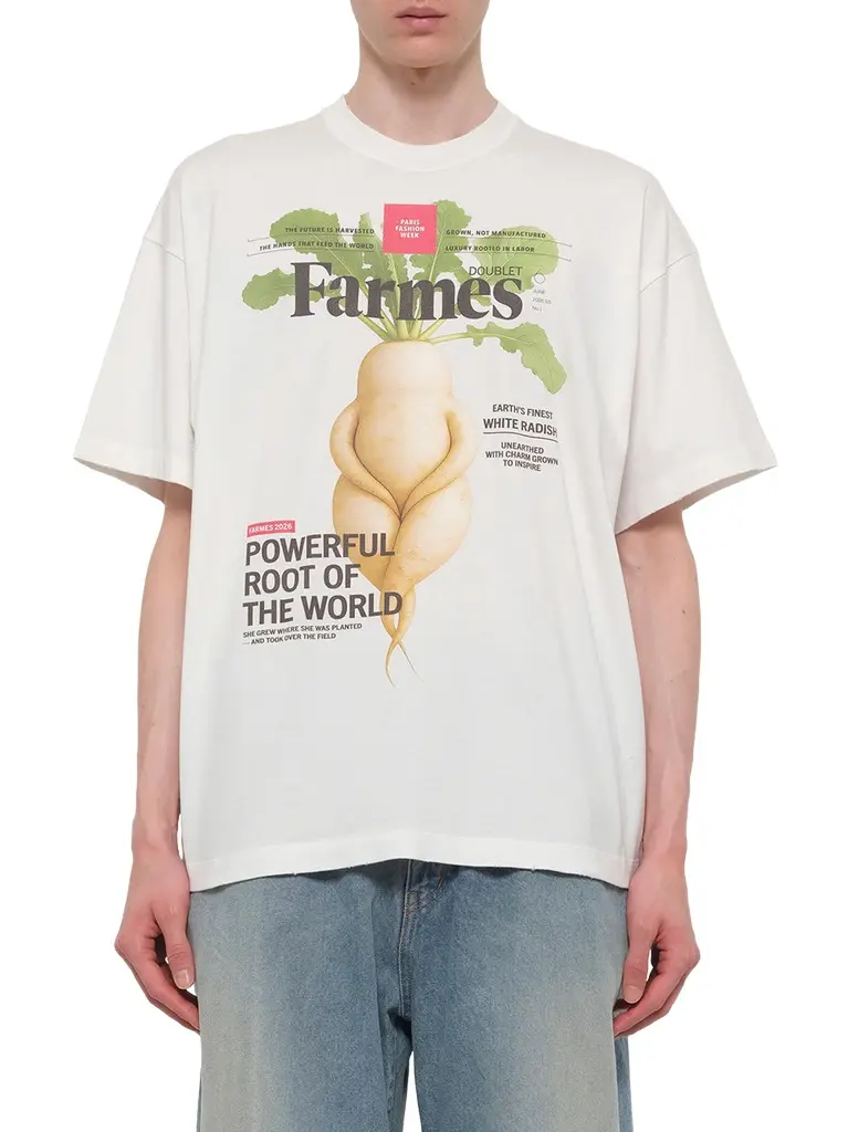 DOUBLET Farmes Magazine Cover T-shirt