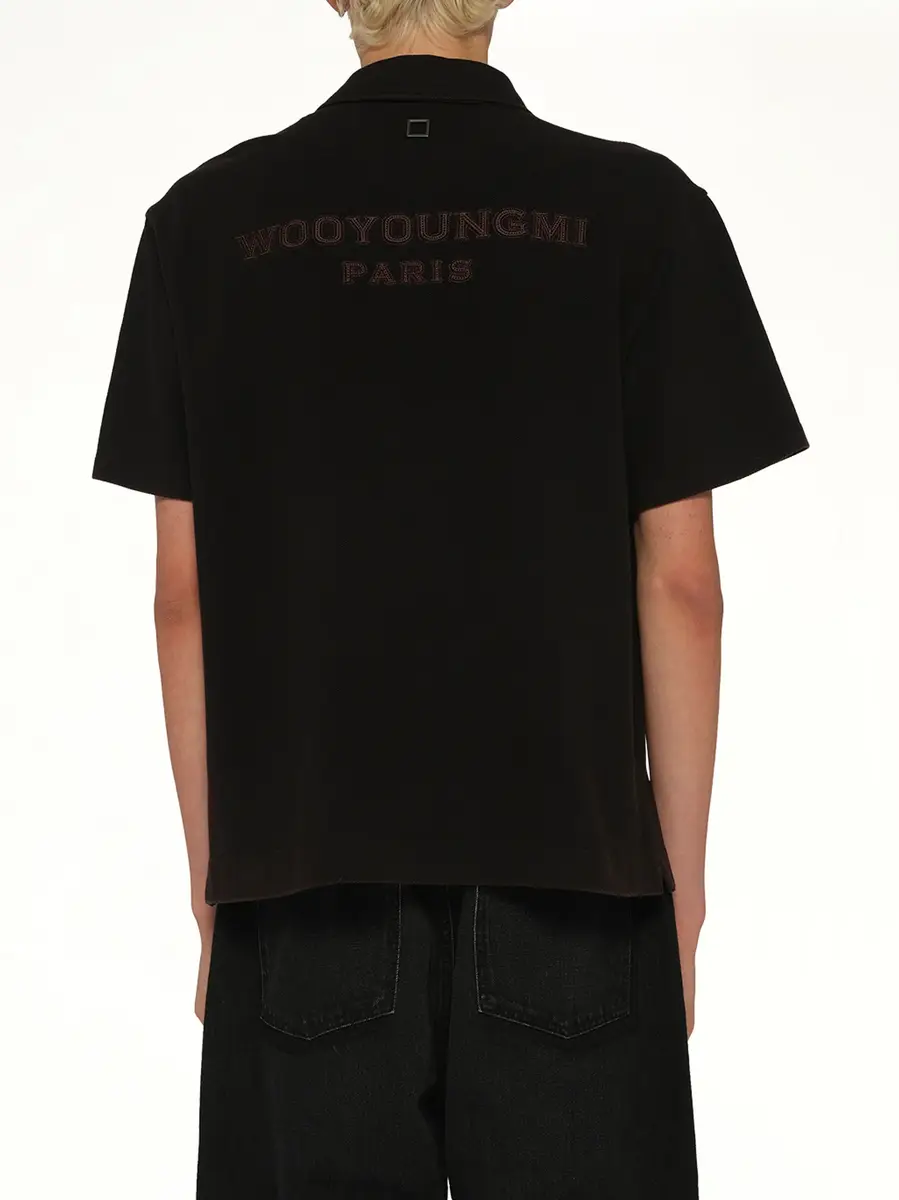 WOOYOUNGMI Mud Paint Polo | Thumbnail 5 WOOYOUNGMI Mud Paint Polo | Thumbnail 5