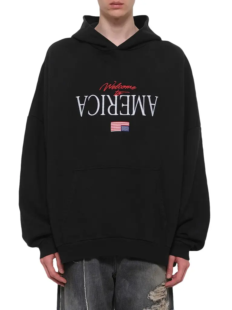Willy Chavarria Welcome To America Hooligan Hoodie