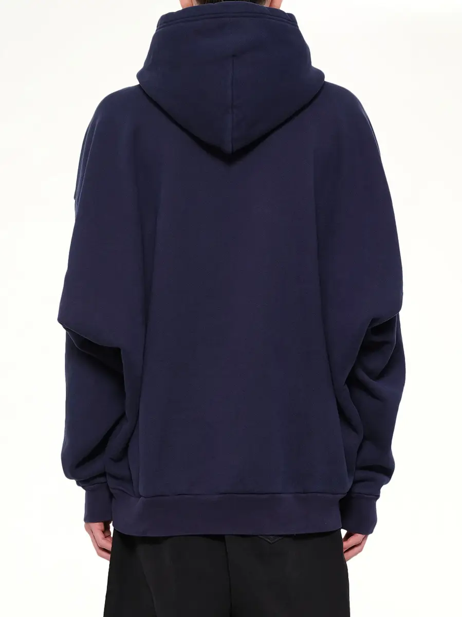 Willy Chavarria Chavarria Stripe Gilroy Hoodie in Peacoat | Thumbnail 5 Willy Chavarria Chavarria Stripe Gilroy Hoodie in Peacoat | Thumbnail 5