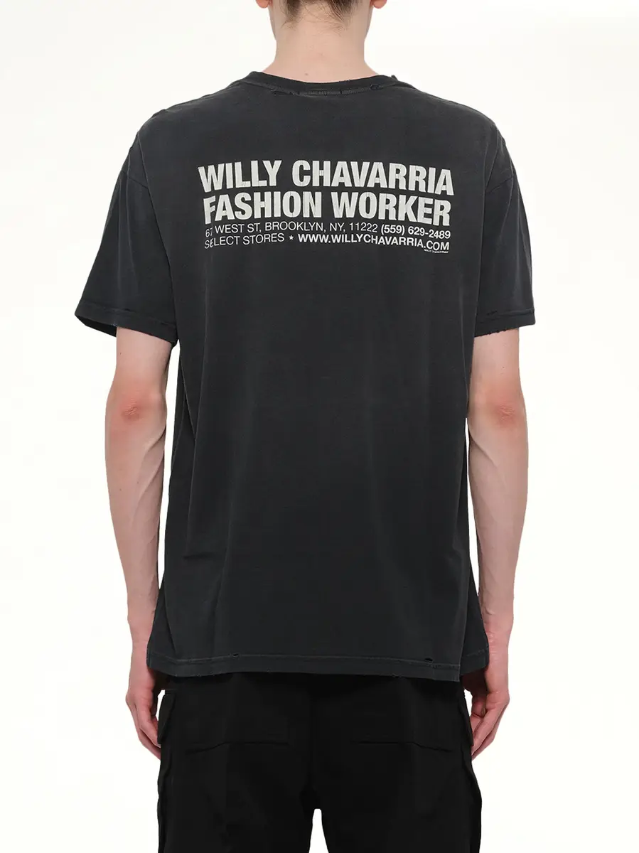 Willy Chavarria Fashion Worker Easy T-shirt | Thumbnail 5 Willy Chavarria Fashion Worker Easy T-shirt | Thumbnail 5