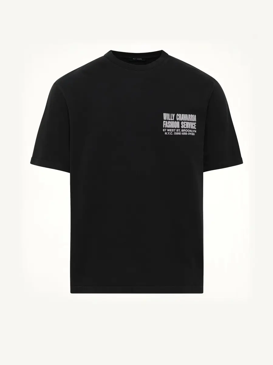 Willy Chavarria "Fashion Services" Standard T-shirt | Thumbnail 2 Willy Chavarria "Fashion Services" Standard T-shirt | Thumbnail 2