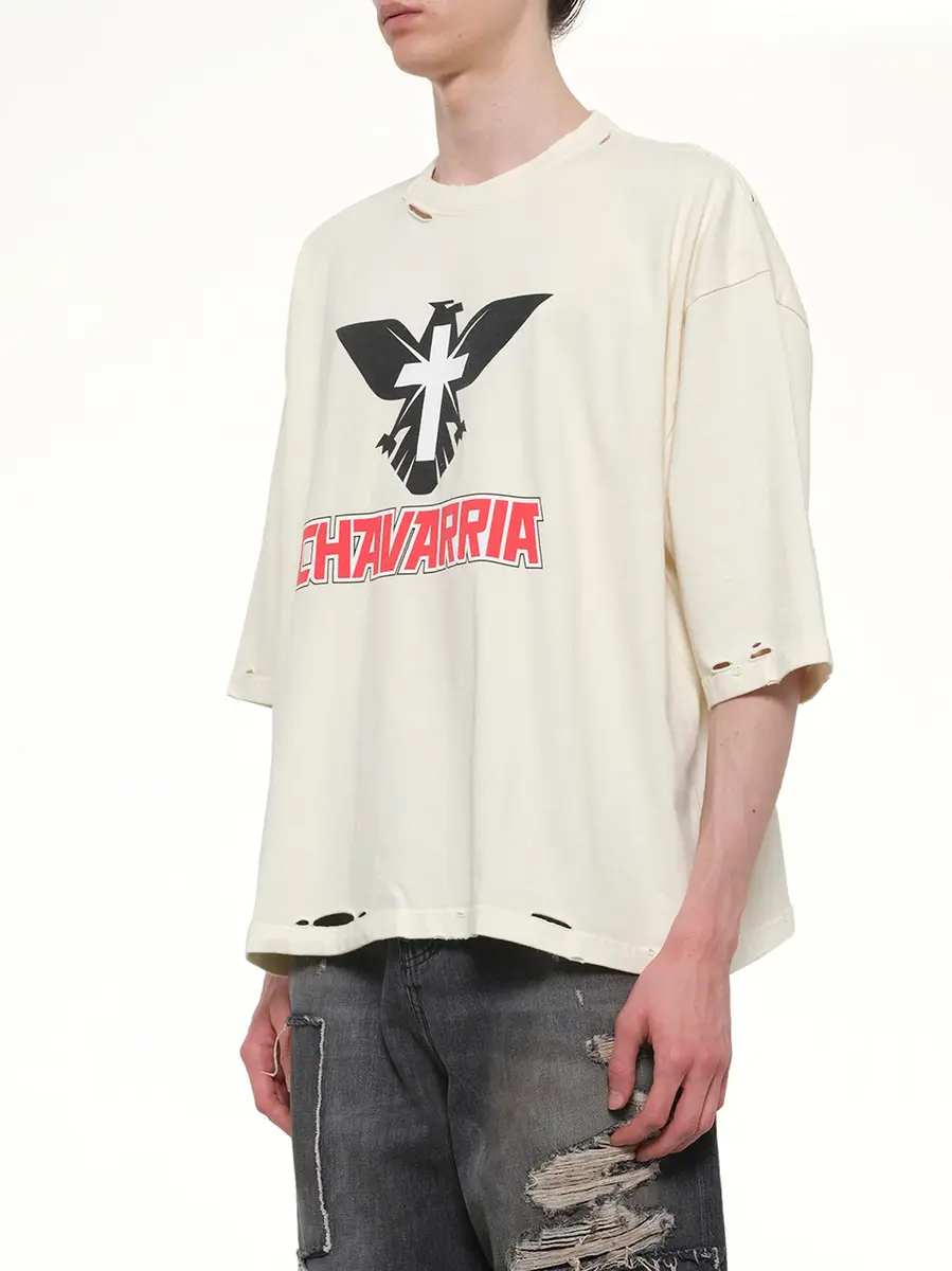 Willy Chavarria Tecate Buffalo T-shirt in Masa | Thumbnail 3