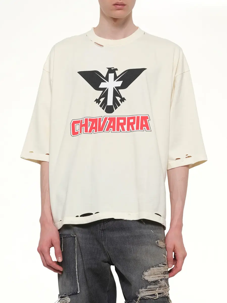 Willy Chavarria Tecate Buffalo T-shirt in Masa | Thumbnail 6