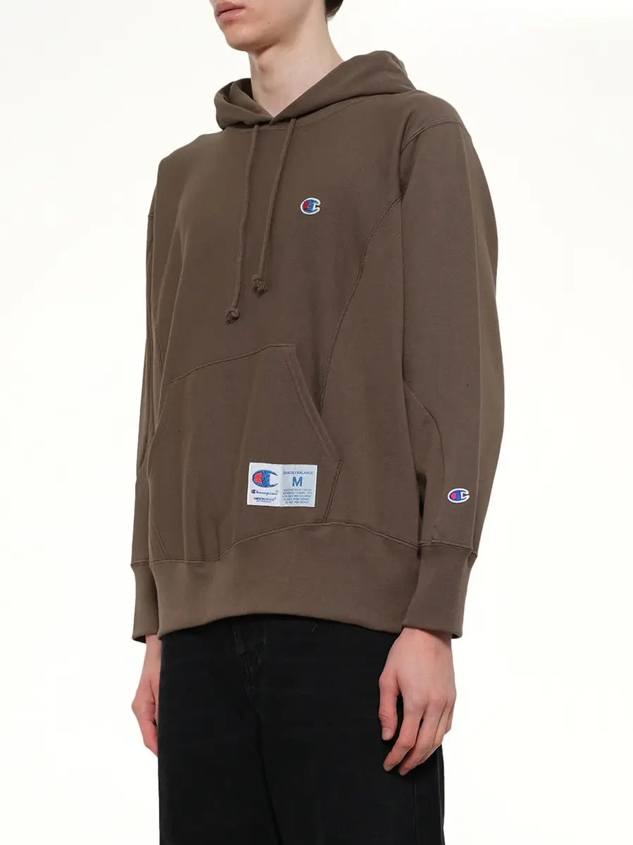 Undercover Champion x UC Hoodie in Khaki Gray | Thumbnail 3 Undercover Champion x UC Hoodie in Khaki Gray | Thumbnail 3