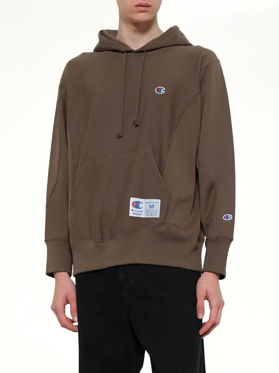 Undercover Champion x UC Hoodie in Khaki Gray | Thumbnail 6 Undercover Champion x UC Hoodie in Khaki Gray | Thumbnail 6