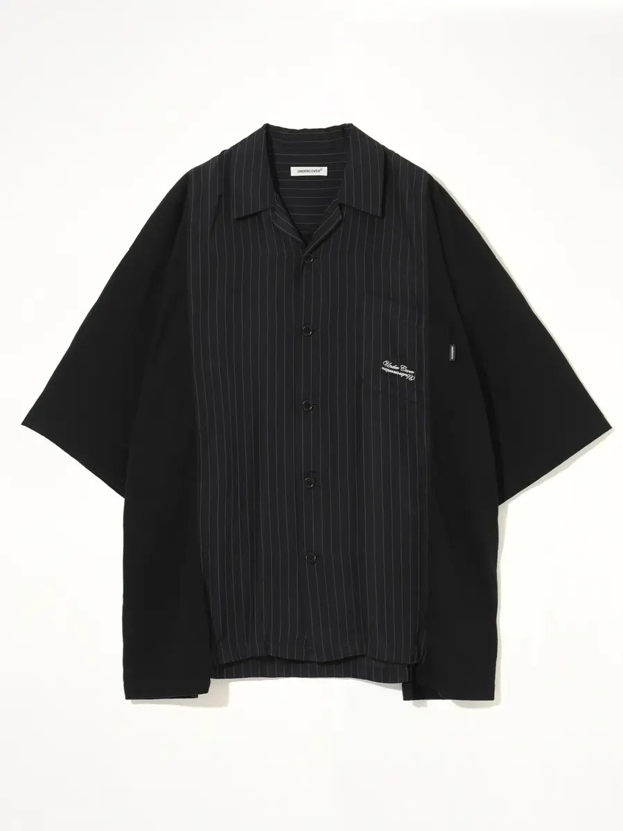 Undercover Combo SS Shirt in Navy Stripe | Thumbnail 2 Undercover Combo SS Shirt in Navy Stripe | Thumbnail 2