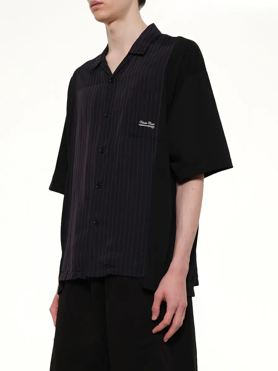 Undercover Combo SS Shirt in Navy Stripe | Thumbnail 3 Undercover Combo SS Shirt in Navy Stripe | Thumbnail 3