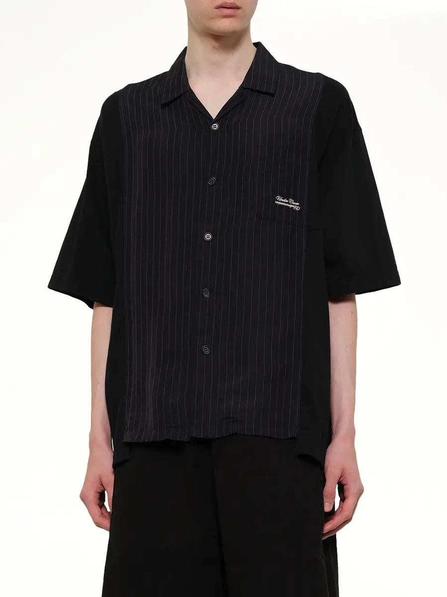 Undercover Combo SS Shirt in Navy Stripe | Thumbnail 6 Undercover Combo SS Shirt in Navy Stripe | Thumbnail 6