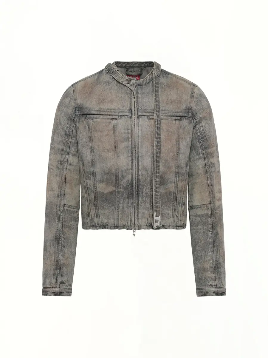 Diesel D-vulmar-fsi Denim Jacket in Dirty Wash | Thumbnail 2 Diesel D-vulmar-fsi Denim Jacket in Dirty Wash | Thumbnail 2