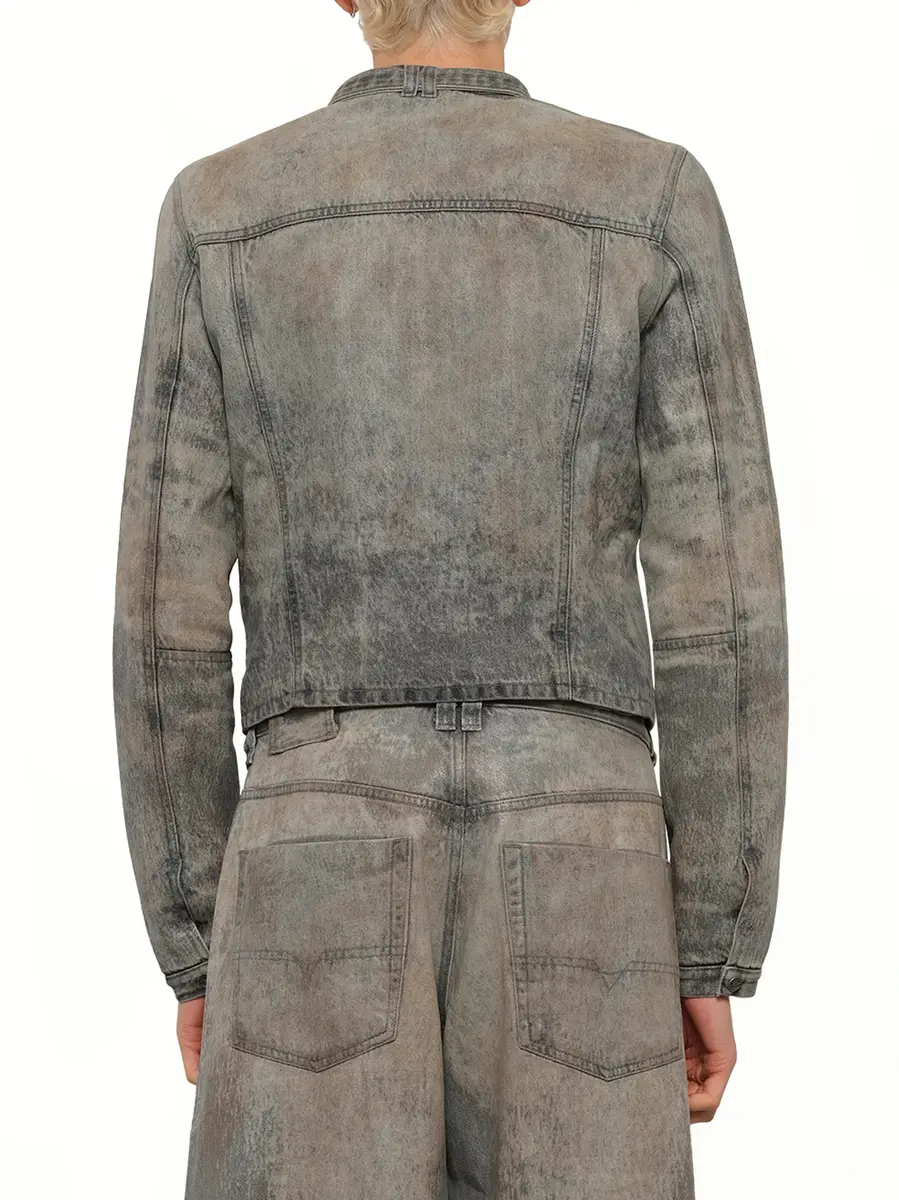 Diesel D-vulmar-fsi Denim Jacket in Dirty Wash | Thumbnail 5 Diesel D-vulmar-fsi Denim Jacket in Dirty Wash | Thumbnail 5