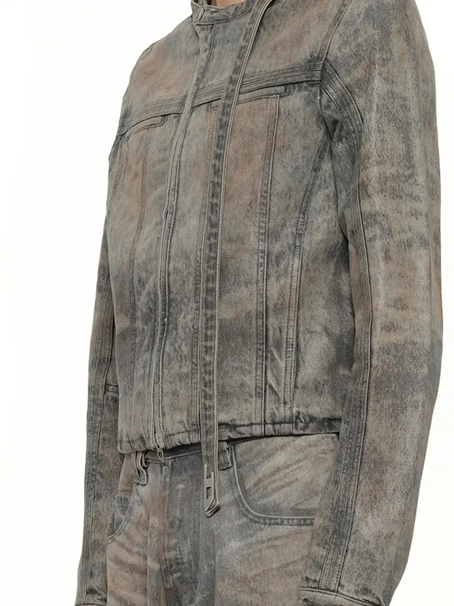 Diesel D-vulmar-fsi Denim Jacket in Dirty Wash | Thumbnail 6 Diesel D-vulmar-fsi Denim Jacket in Dirty Wash | Thumbnail 6