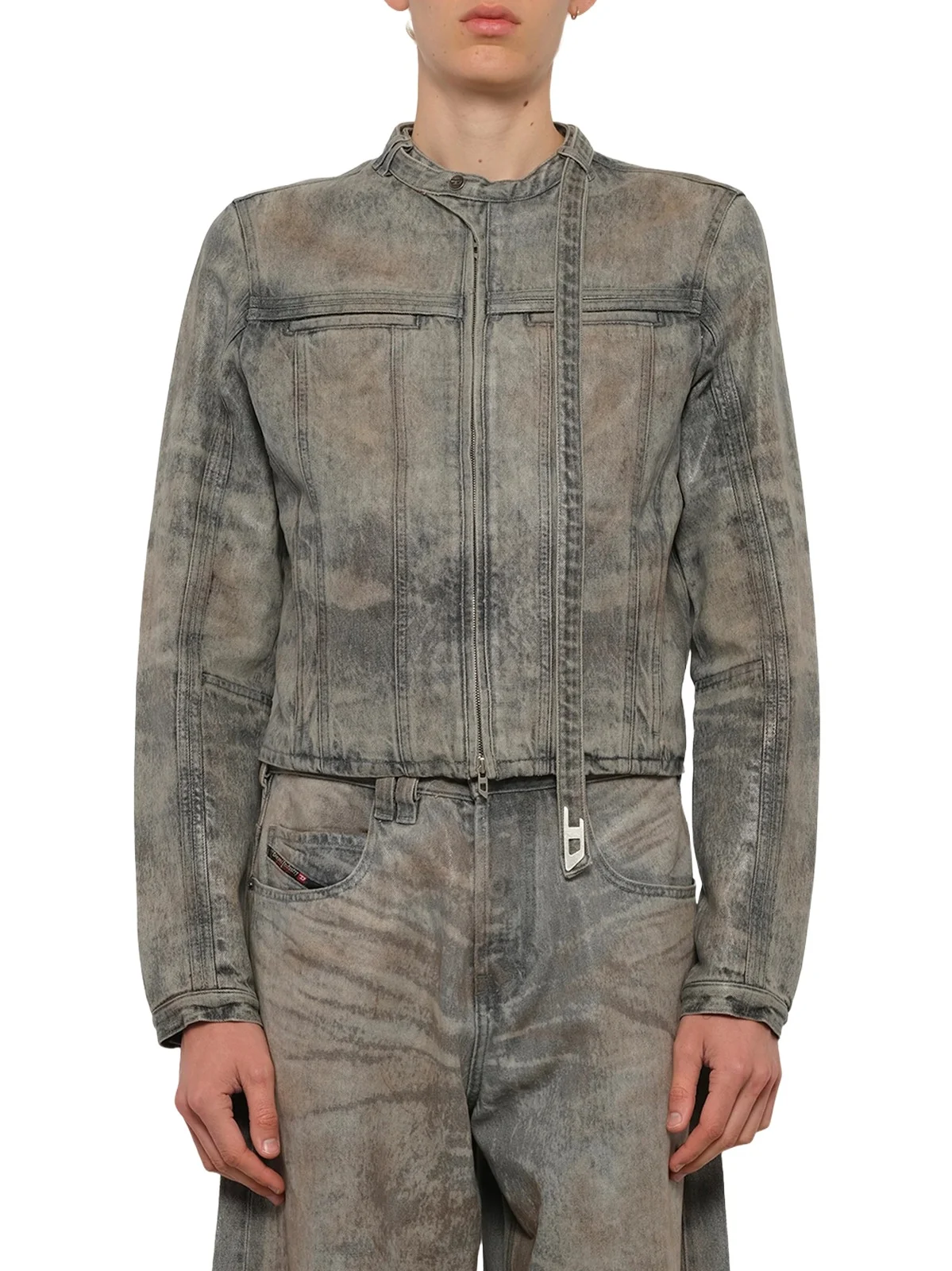 Diesel D-vulmar-fsi Denim Jacket in Dirty Wash