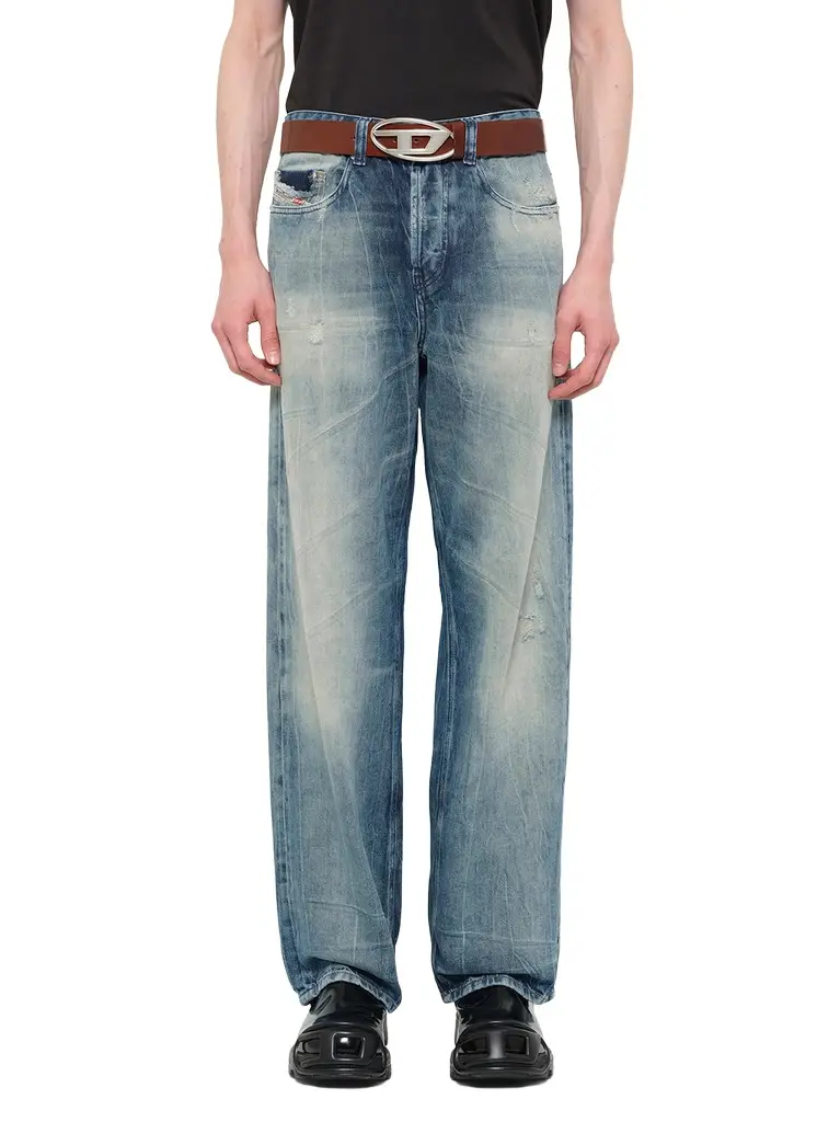 Diesel 2001 D-macro Jeans in Washed Blue