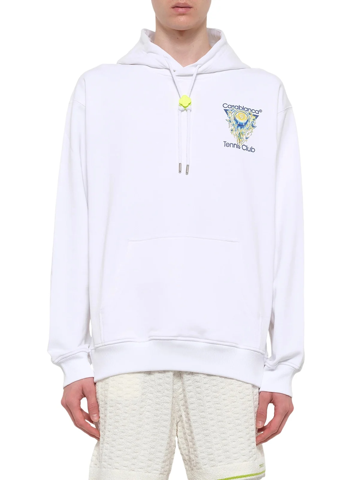 Casablanca Tennis Club Icon Hoodie in Off White
