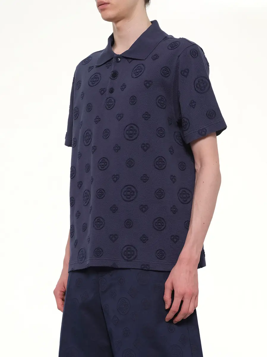 Casablanca Applique Monogram Polo | Thumbnail 3